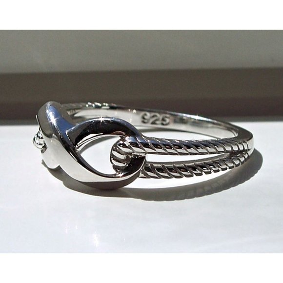 925 STERLING SILVER Dainty Infinity Ring - Picture 9 of 15